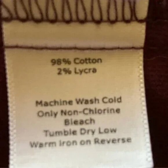 Talbots Women's Wine Colored Velvet Pencil Midi Skirt Size 6P - Picture 7 of 8